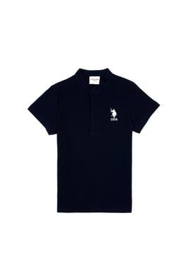 Erkek Çocuk Lacivert Bisiklet Yaka Tişört - 50314940048