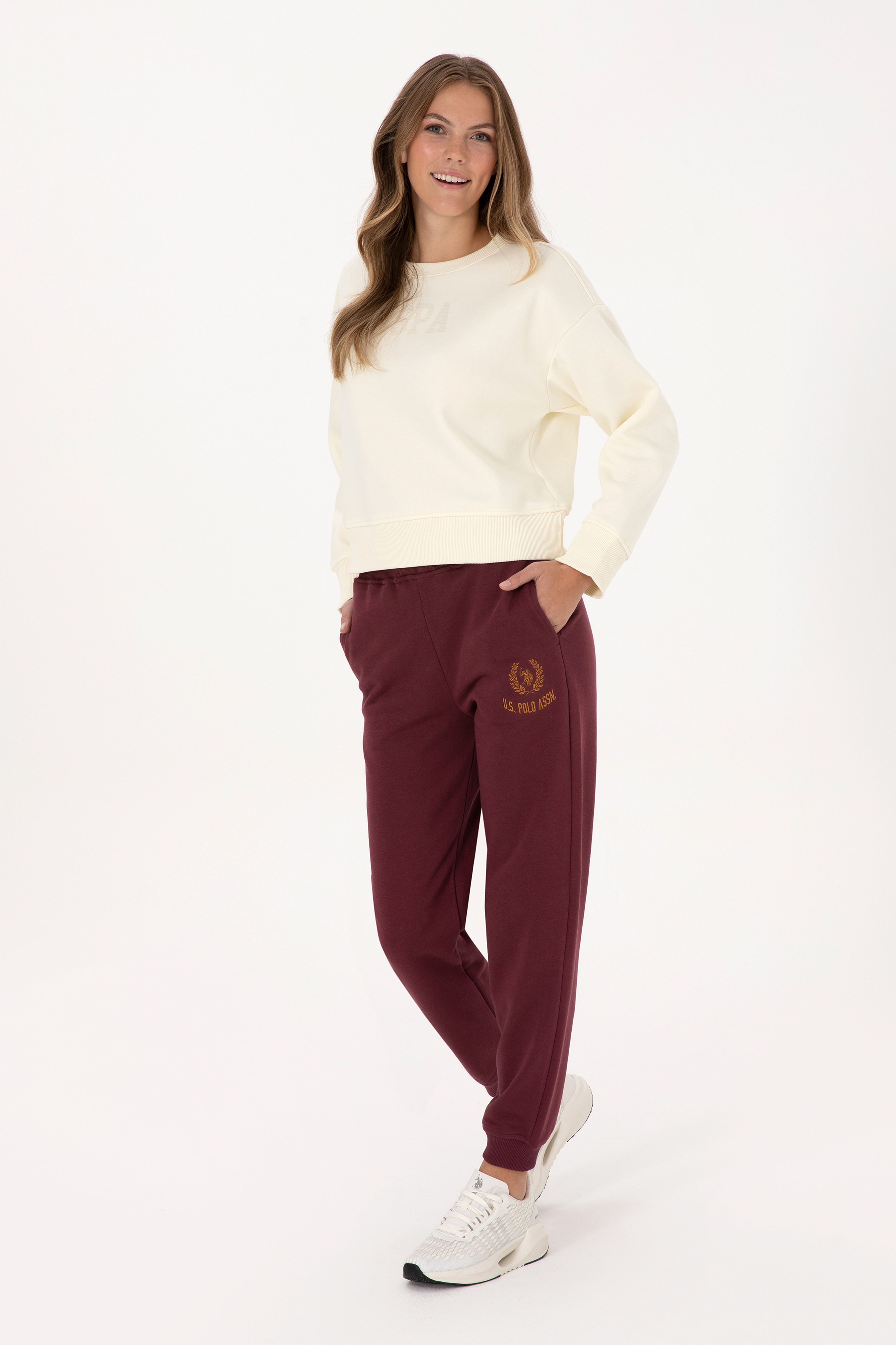 Kadın Bordo Jogger Eşofman Altı - Image 1