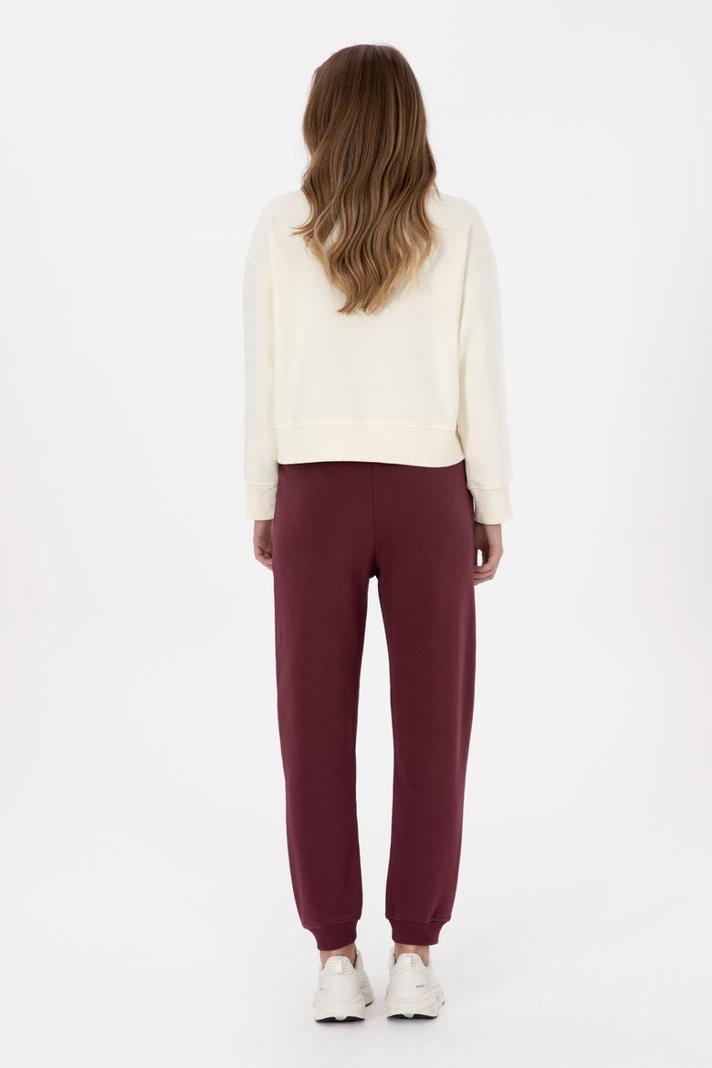 Kadın Bordo Jogger Eşofman Altı - 50307788013