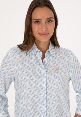 Kadın Açık Mavi Uzun Kollu Gömlek - 50316370020