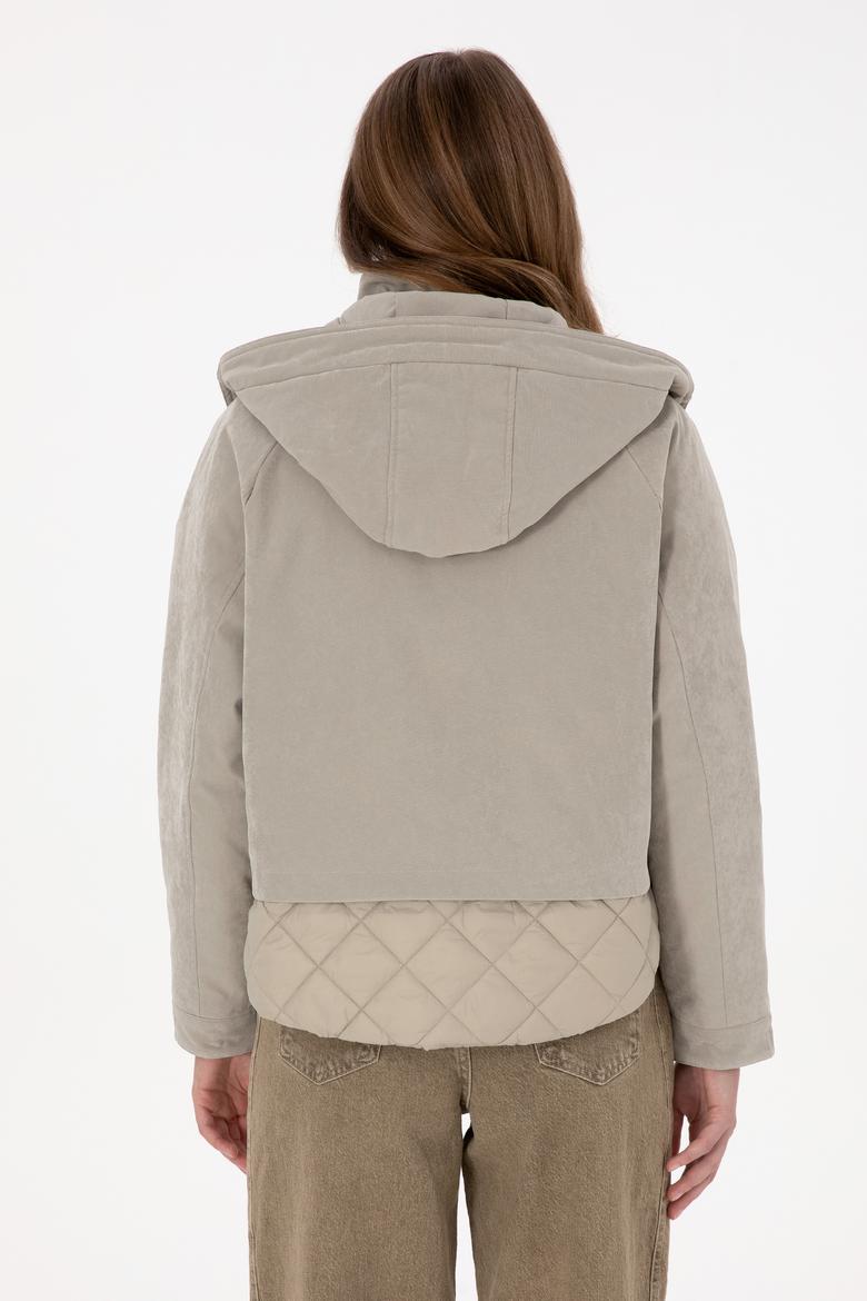 Kadın Açık Haki Mont - 50308609024