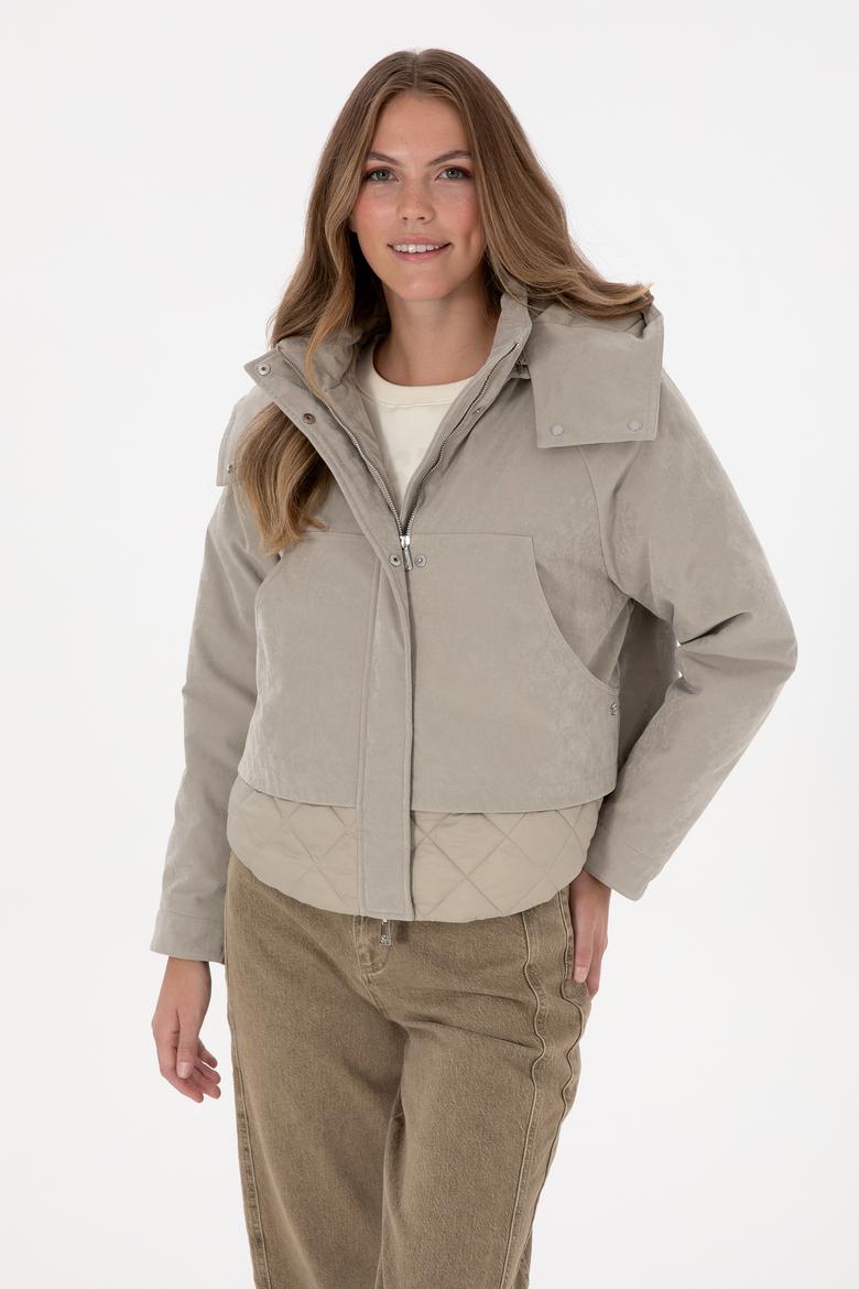 Kadın Açık Haki Mont - 50308609024