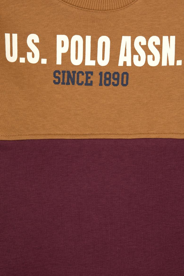 Erkek Çocuk Bordo Bisiklet Yaka Sweatshirt - 50316494016