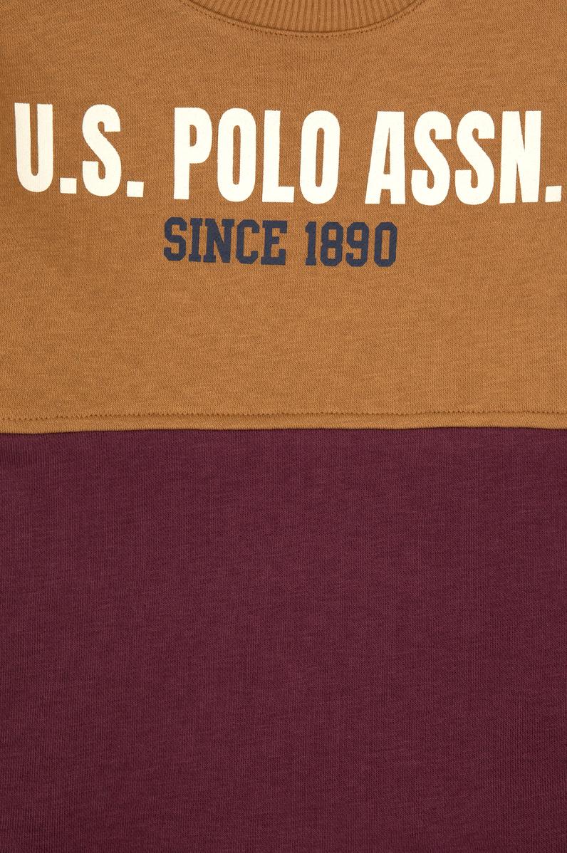 Erkek Çocuk Bordo Bisiklet Yaka Sweatshirt