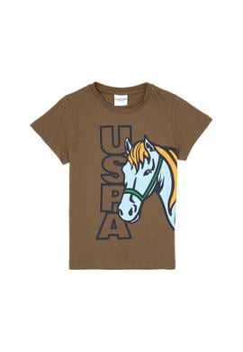 Erkek Çocuk Haki Bisiklet Yaka Süprem Tişört - 50316479017