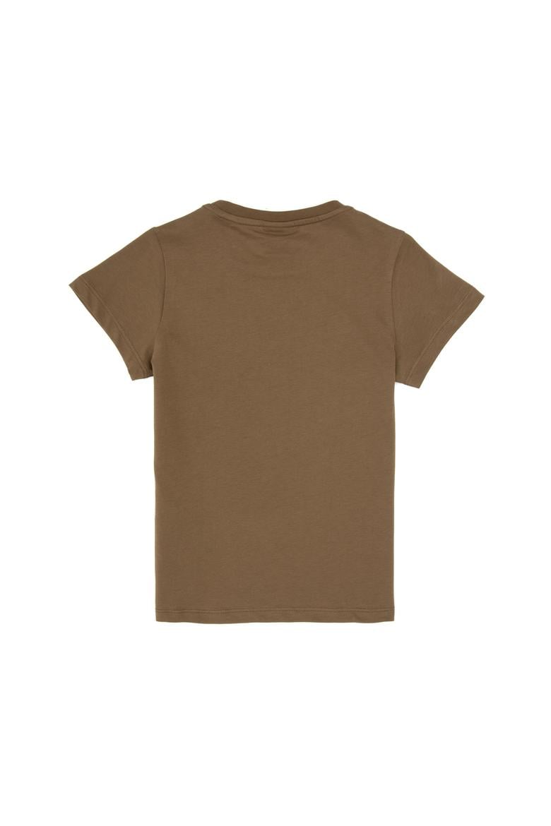 Erkek Çocuk Haki Bisiklet Yaka Süprem Tişört - 50316479017