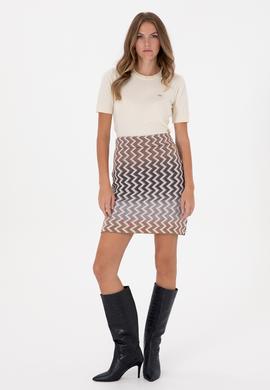 Kadın Taş Triko Etek - 50309563006