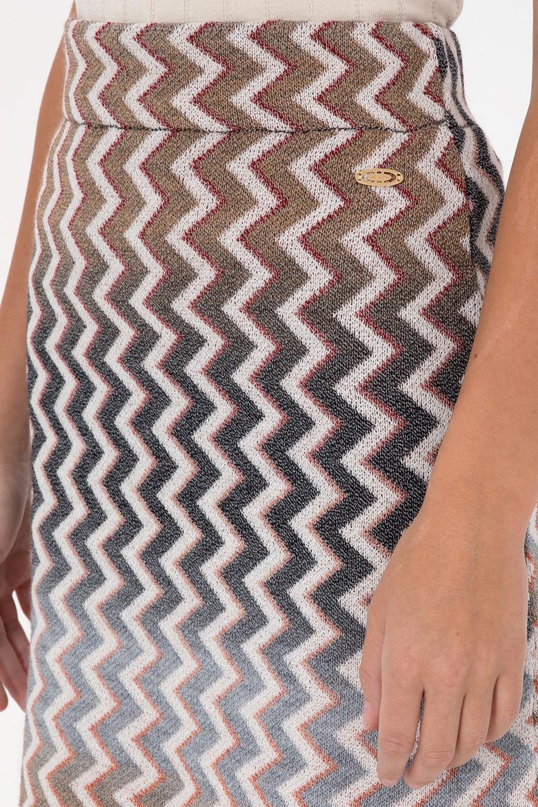 Kadın Taş Triko Etek - 50309563006