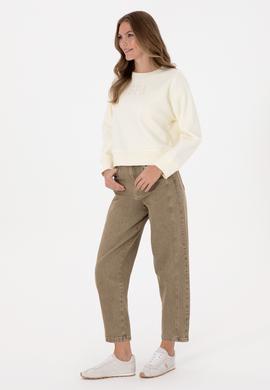 Kadın Yeşil  Balloon Fit Jean Pantolon - 50308384020