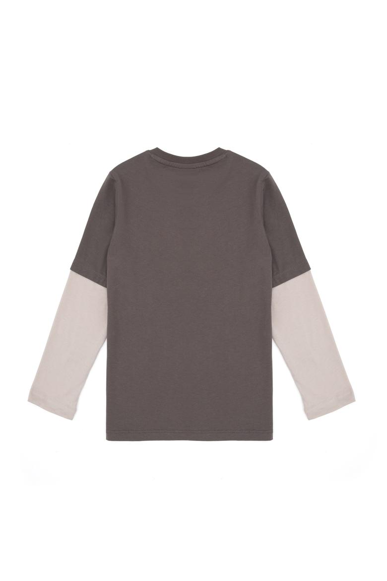 Erkek Çocuk Vizon Bisiklet Yaka Süprem Sweatshirt - 50316495008