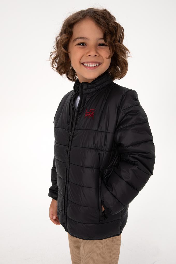 Erkek Çocuk Siyah Mont