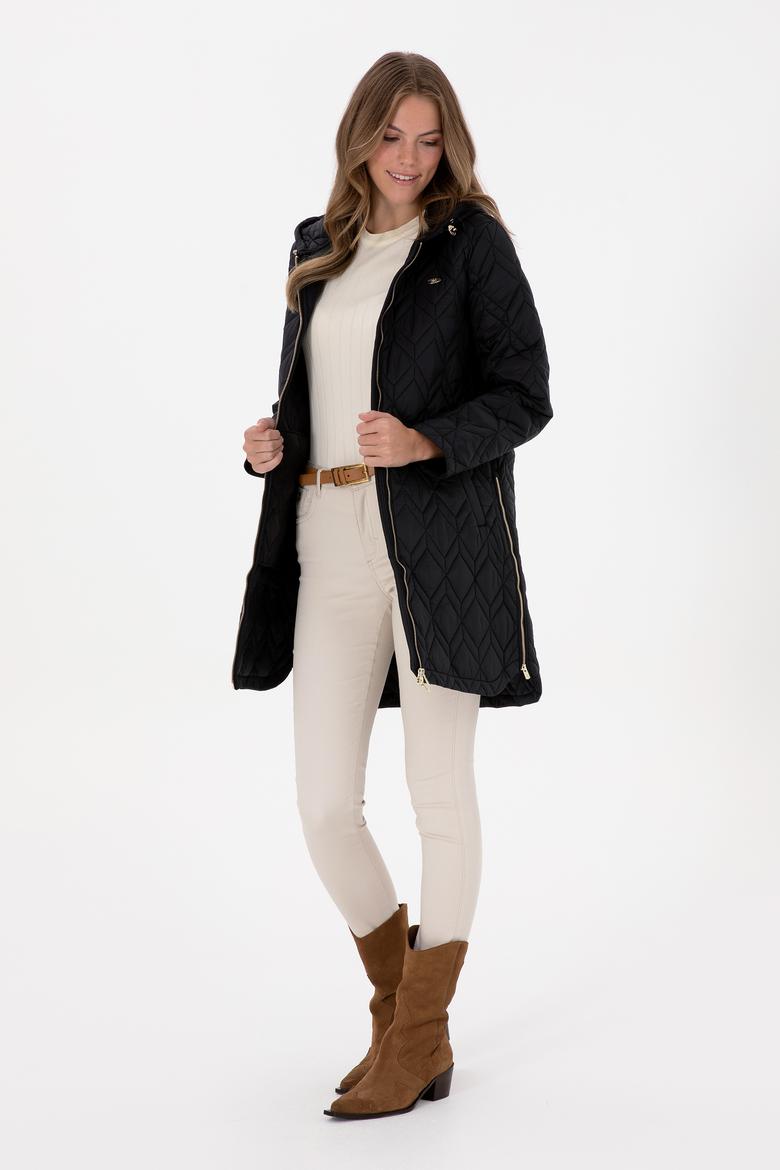 Kadın Siyah Kaban - 50312479012