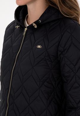 Kadın Siyah Kaban - 50312479012