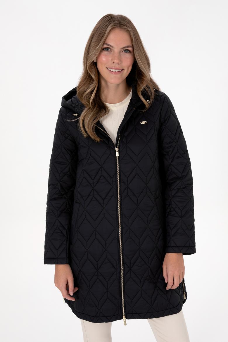 Kadın Siyah Kaban - 50312479012