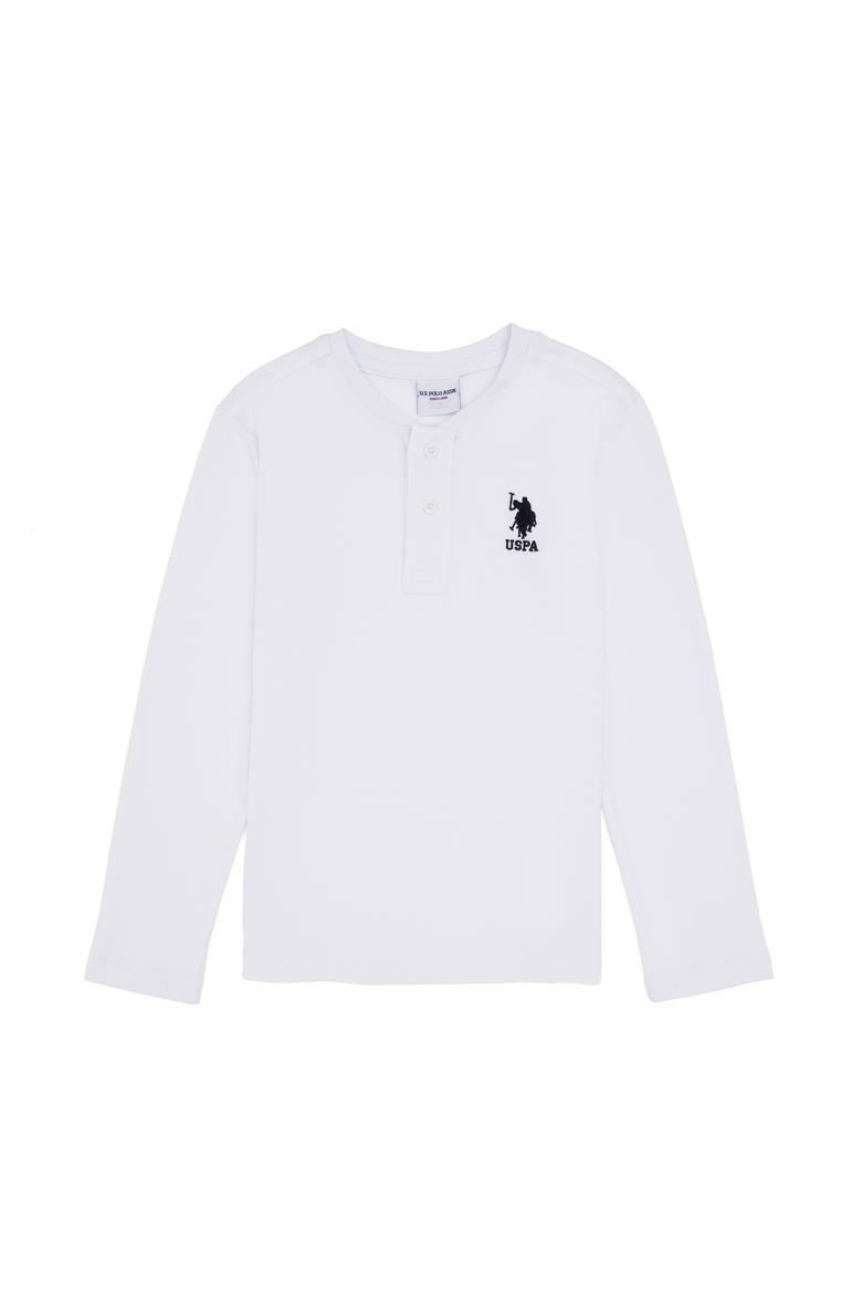 Erkek Çocuk Ekru Bisiklet Yaka Sweatshirt - 50314909056