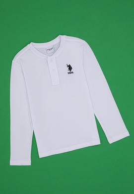 Erkek Çocuk Ekru Bisiklet Yaka Sweatshirt - 50314909056