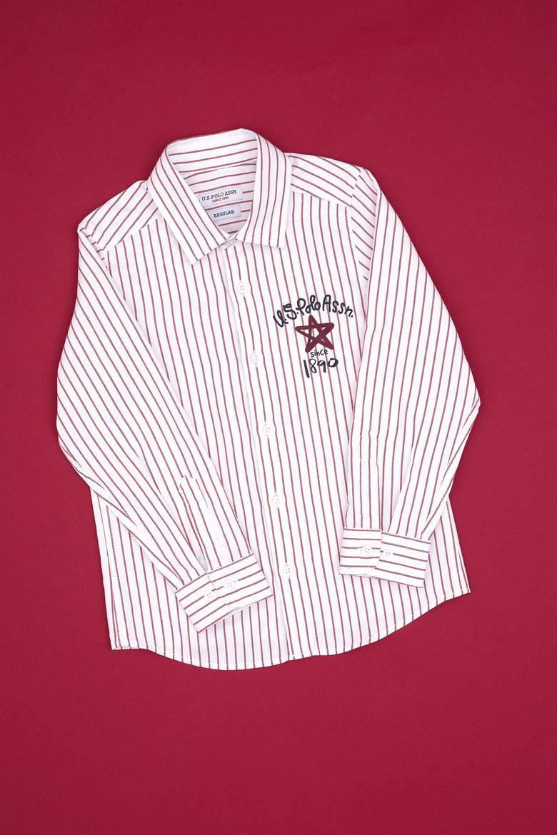 Erkek Çocuk Kırmızı Uzun Kollu Gömlek - 50316675006