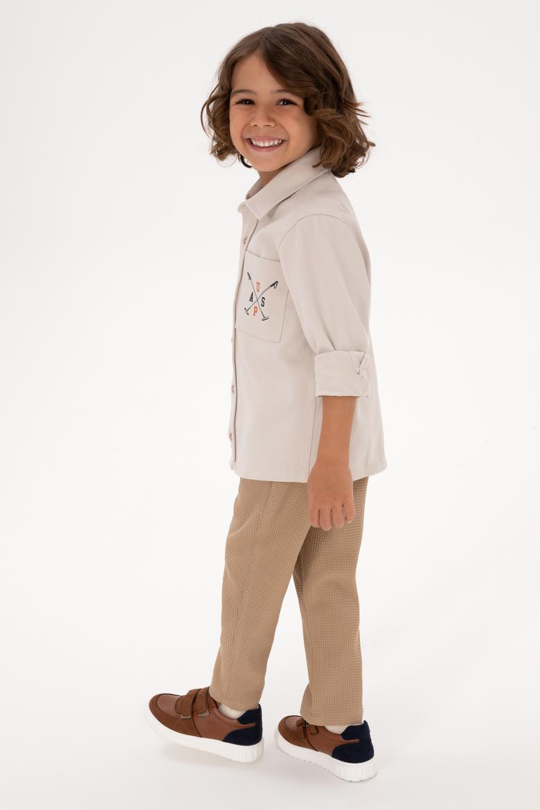 Erkek Çocuk Taş Uzun Kollu Gömlek - 50316681013