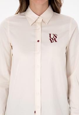 Kadın Krem Uzun Kollu Gömlek - 50308653014