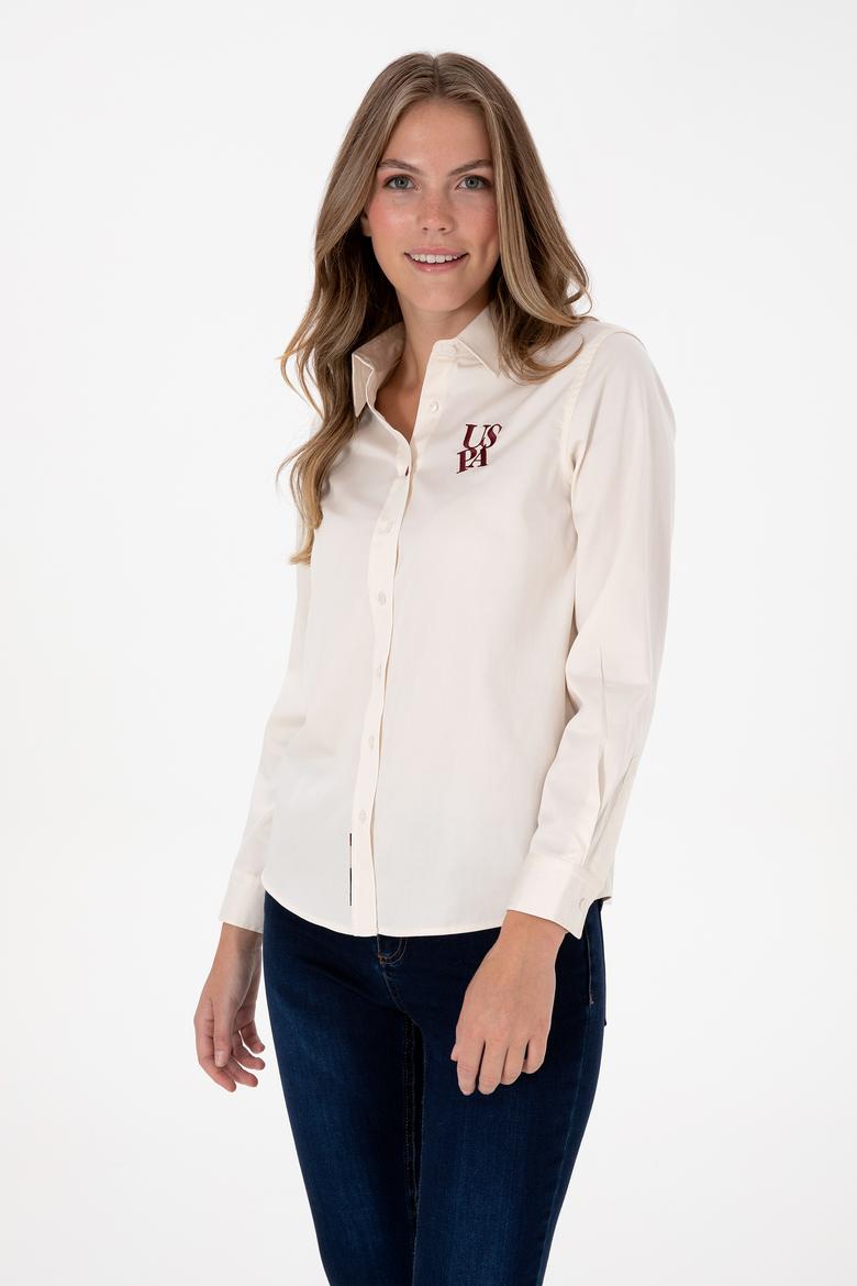 Kadın Krem Uzun Kollu Gömlek