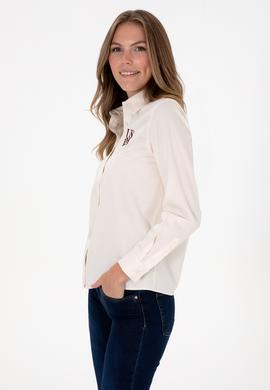 Kadın Krem Uzun Kollu Gömlek - 50308653014