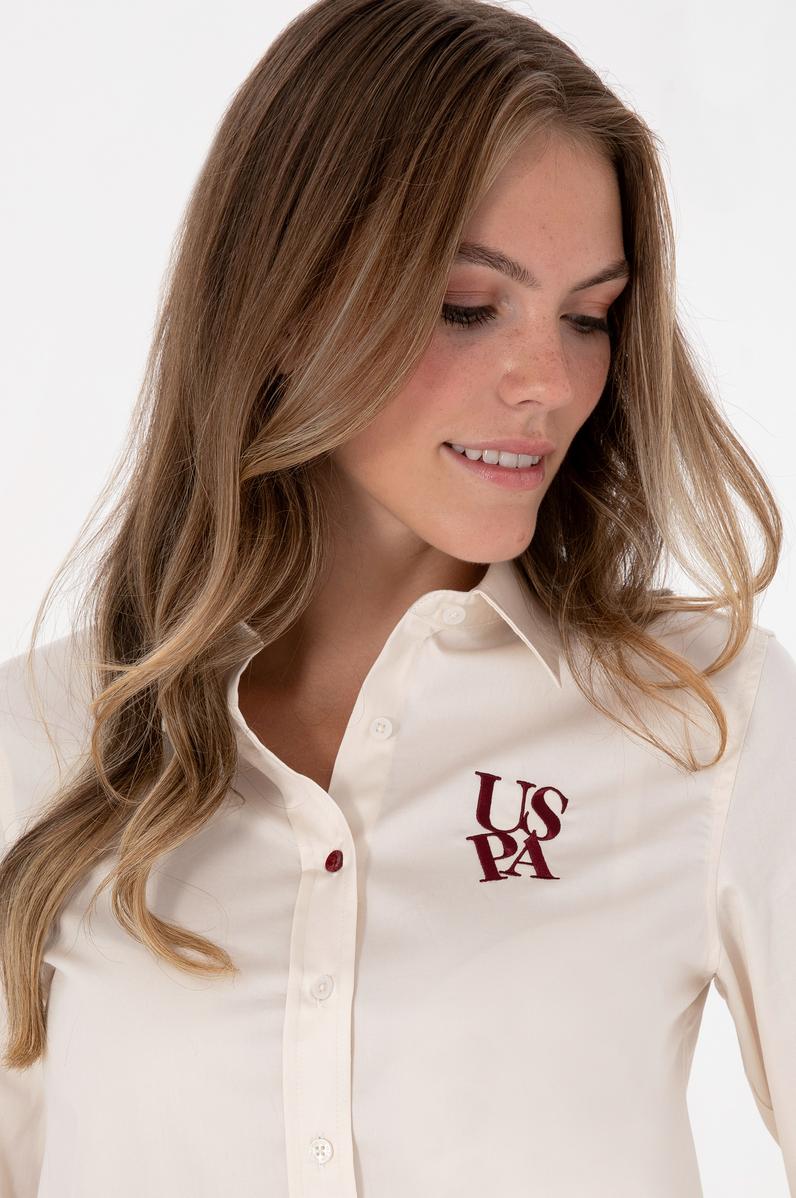 Kadın Krem Uzun Kollu Gömlek