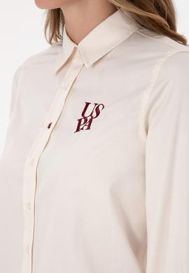 Kadın Krem Uzun Kollu Gömlek - 50308653014