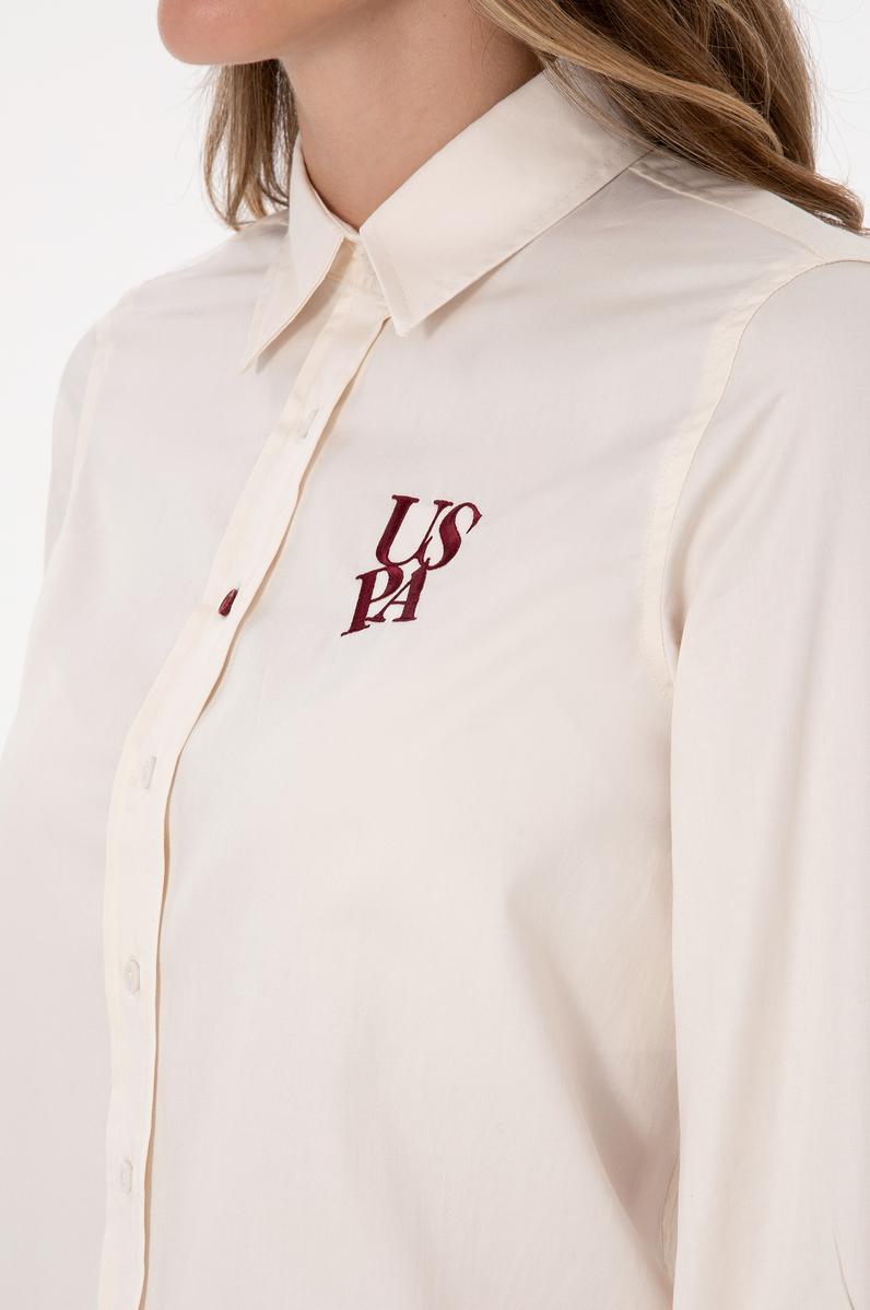 Kadın Krem Uzun Kollu Gömlek