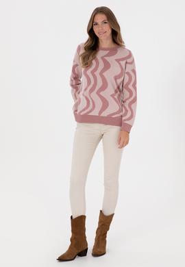 Kadın Orkide Bisiklet Yaka Kazak - 50308899027