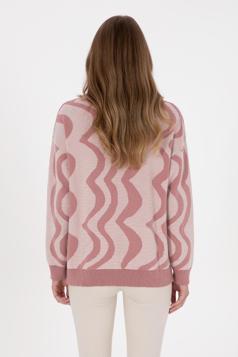 Kadın Orkide Bisiklet Yaka Kazak - 50308899027