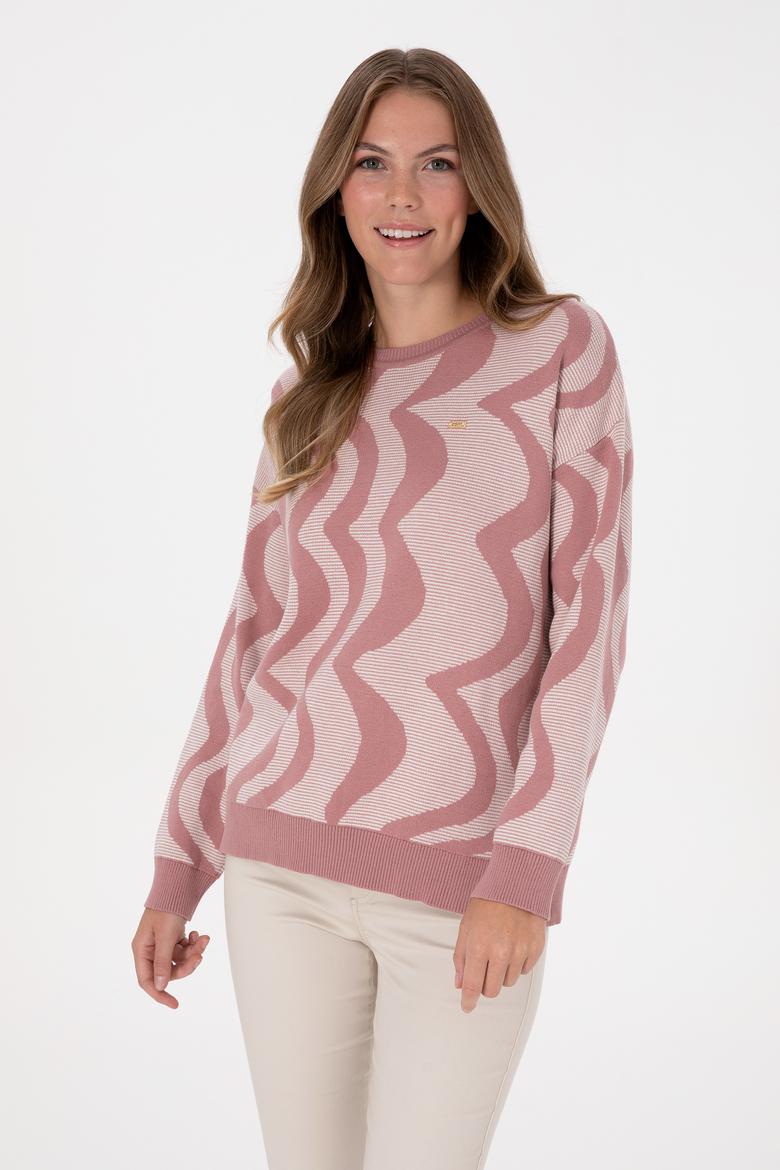 Kadın Orkide Bisiklet Yaka Kazak