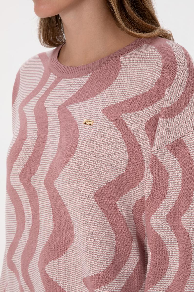 Kadın Orkide Bisiklet Yaka Kazak