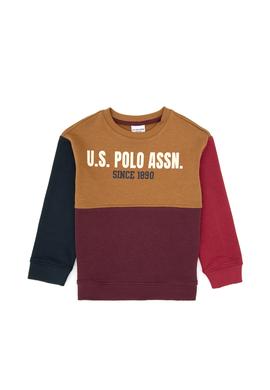 Erkek Çocuk Bordo Bisiklet Yaka Sweatshirt - 50316494016