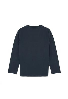 Erkek Çocuk Açık Lacivert Bisiklet Yaka Süprem Sweatshirt - 50316507020