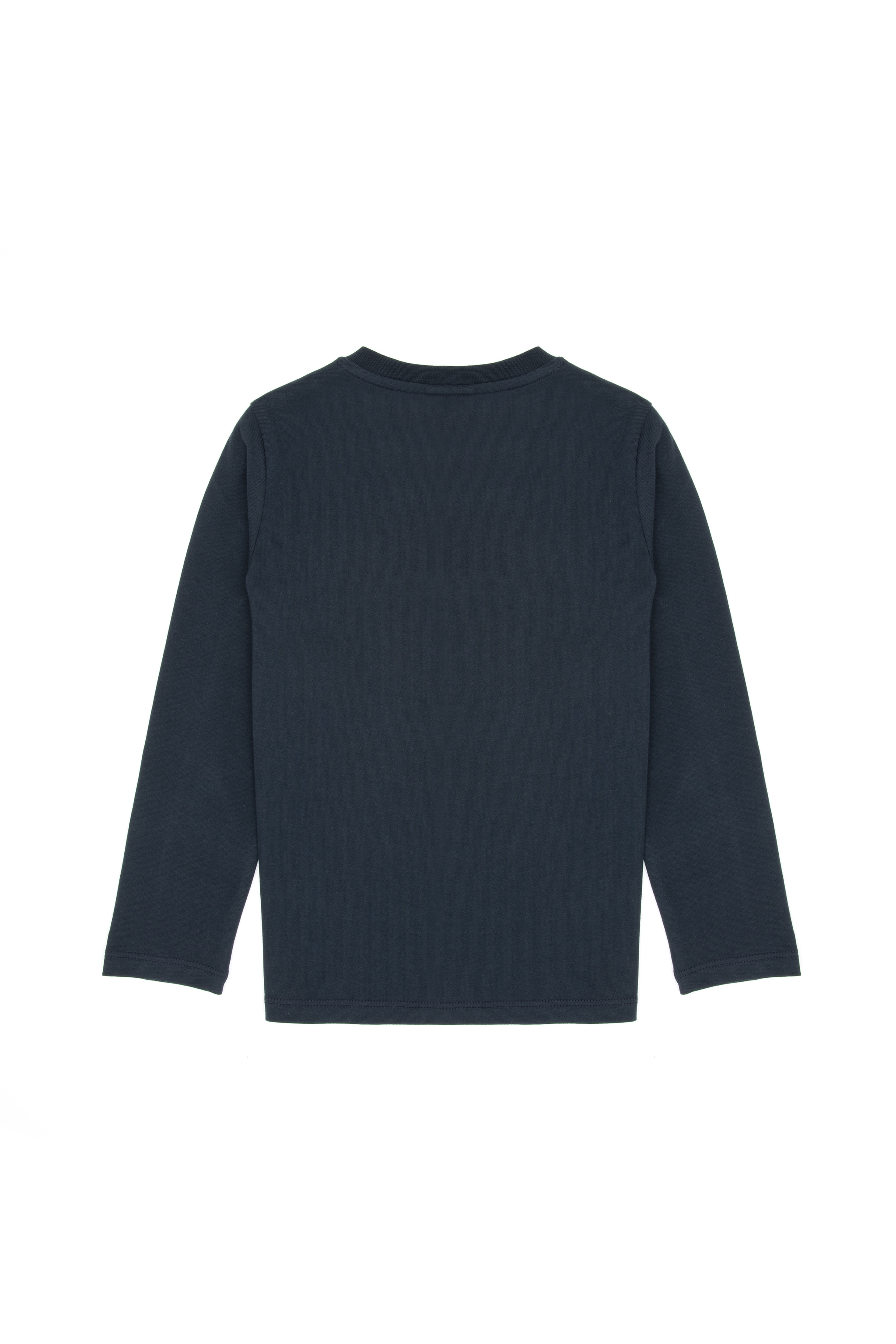 Erkek Çocuk Açık Lacivert Bisiklet Yaka Süprem Sweatshirt - Image 4