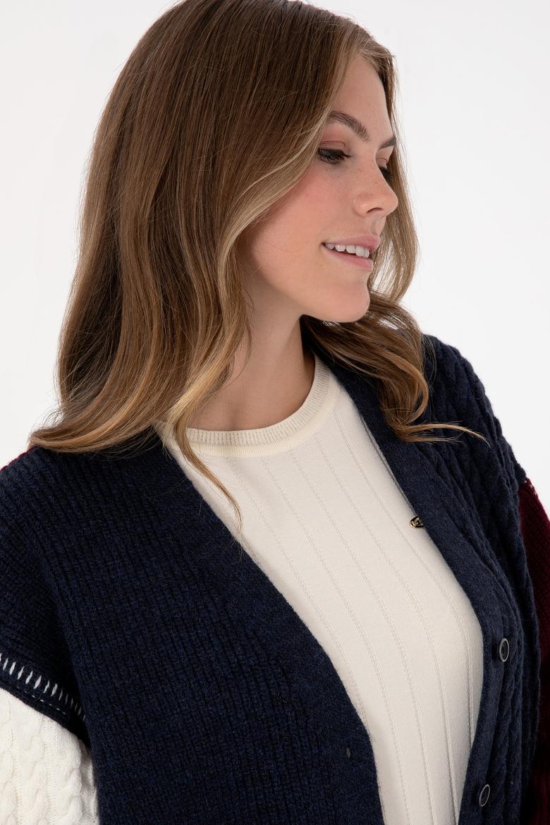 Kadın Lacivert Triko Hırka - 50310761004