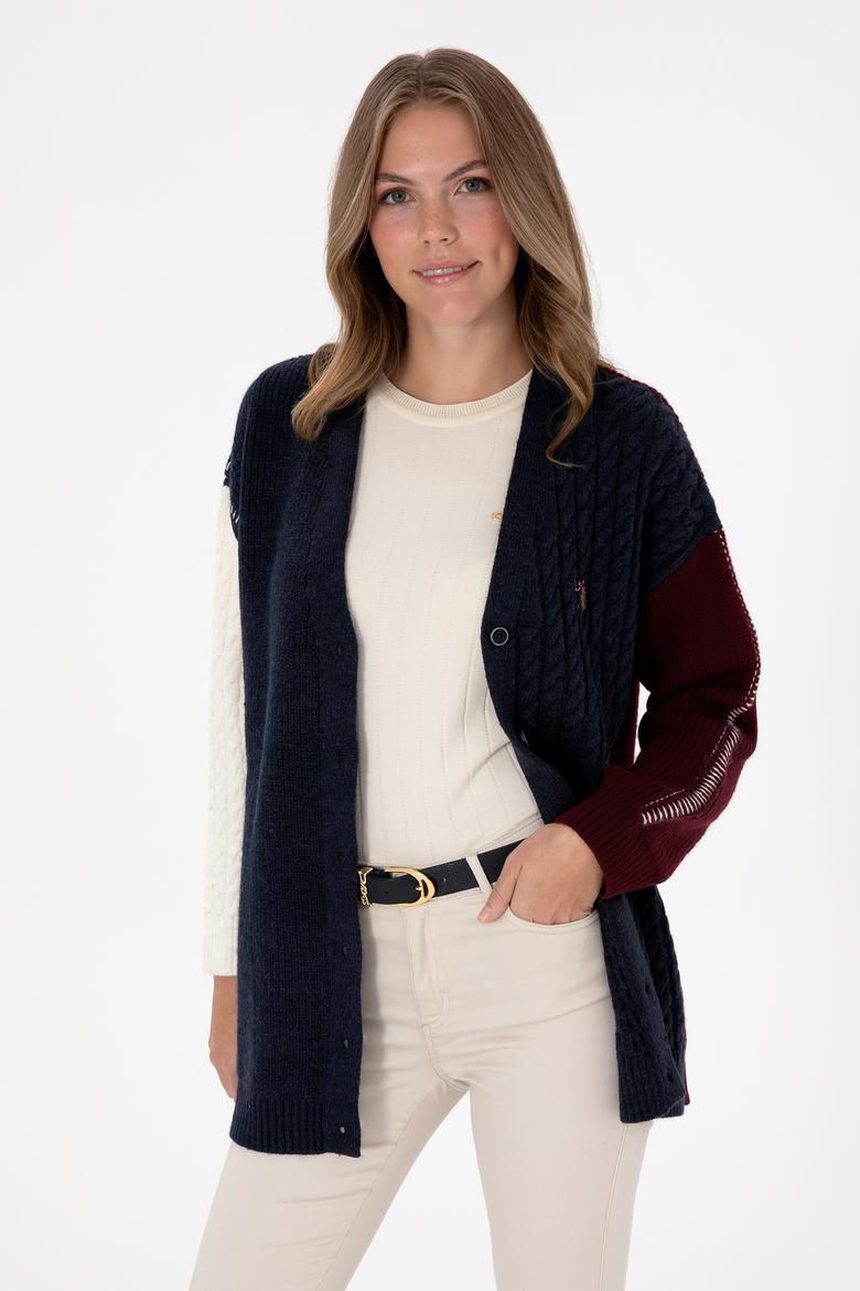 Kadın Lacivert Triko Hırka