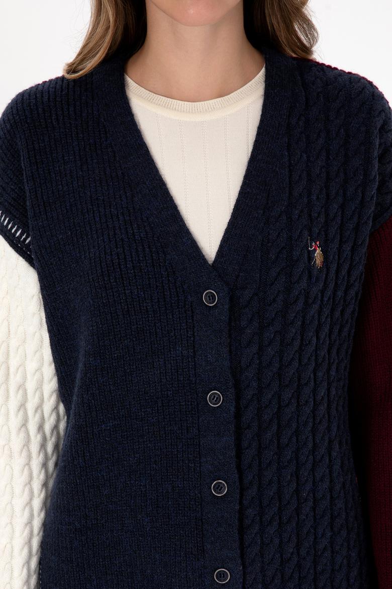 Kadın Lacivert Triko Hırka - 50310761004