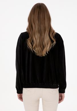 Kadın Siyah Dokuma Mont - 50313095004