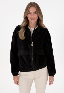 Kadın Siyah Dokuma Mont - 50313095004