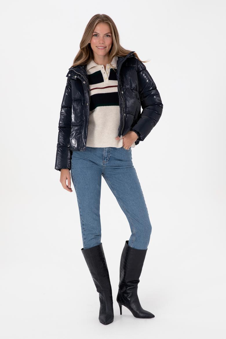 Kadın Lacivert Mont - 50312334031