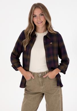 Kadın Mürdüm Uzun Kollu Gömlek - 50309035019