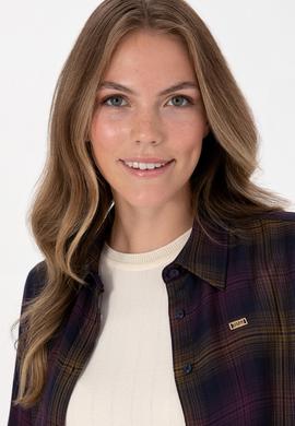 Kadın Mürdüm Uzun Kollu Gömlek - 50309035019