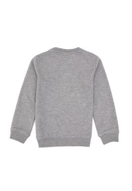 Erkek Çocuk Gri Melanj Bisiklet Yaka Basic Sweatshirt - 50313830030