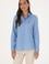 Kadın İndigo Uzun Kollu Basic Gömlek