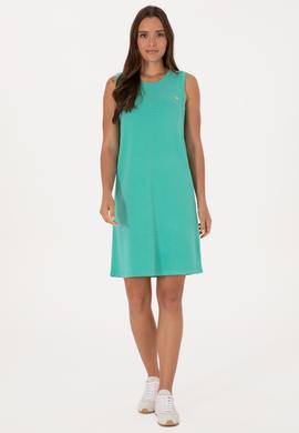 Kadın Mint Kolsuz Mini Boy Örme Elbise - 50297895036