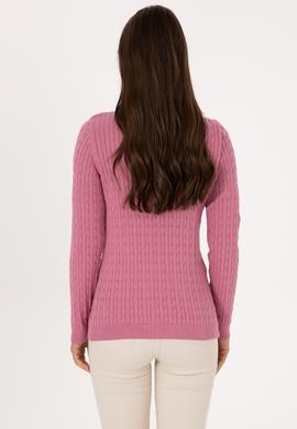 Kadın Pembe Basic Kazak - 50307700073