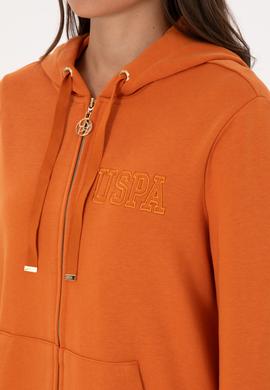 Kadın Bakır Fermuarlı Kapüşonlu Sweatshırt - 50307714044