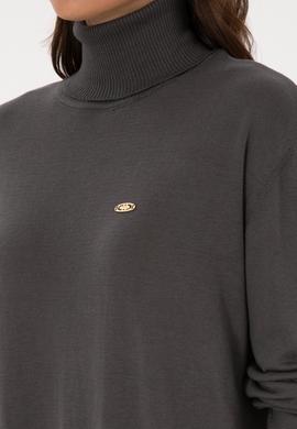 Kadın Gri Basic Kazak - 50307742008