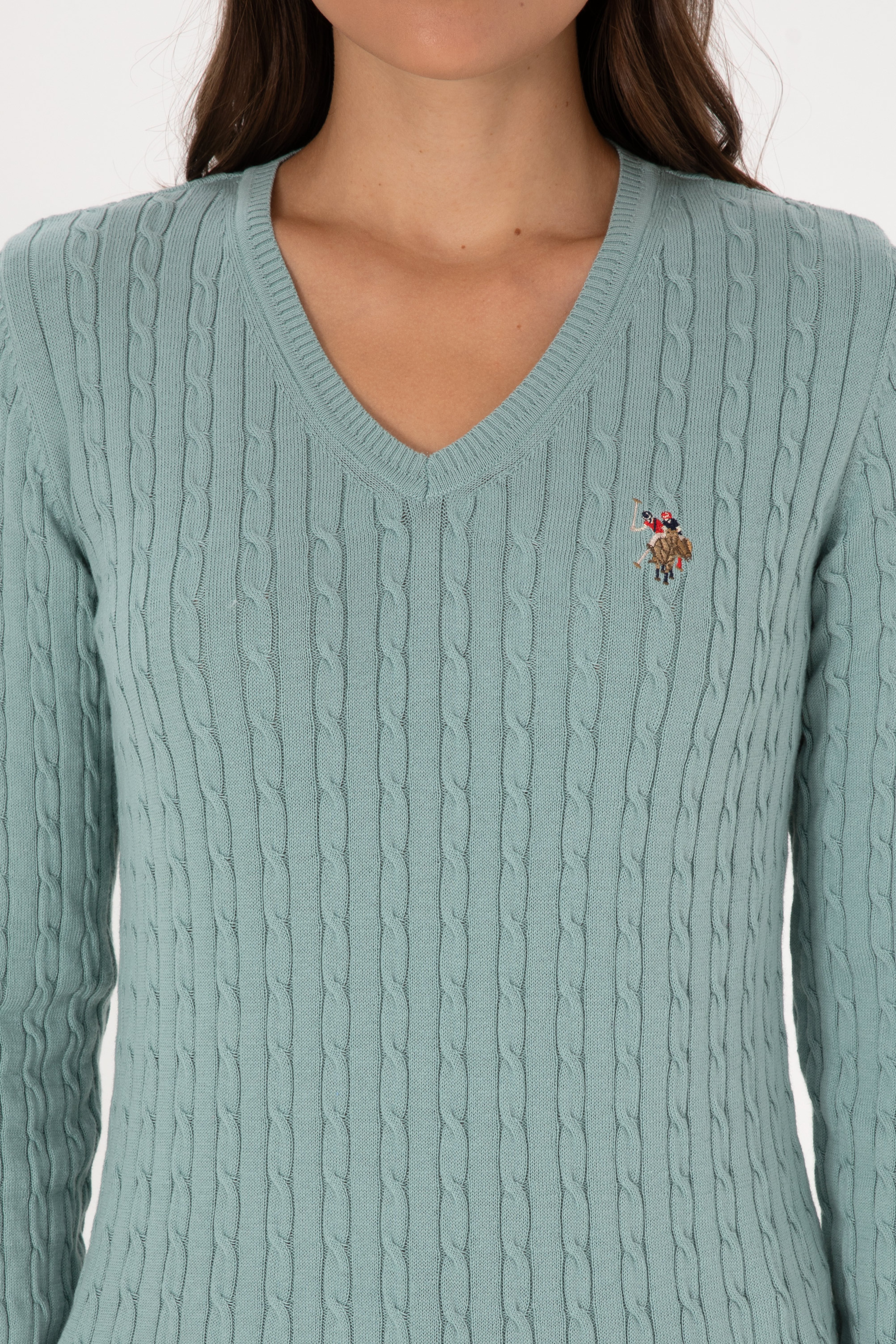 Kadın Mint Basic Kazak